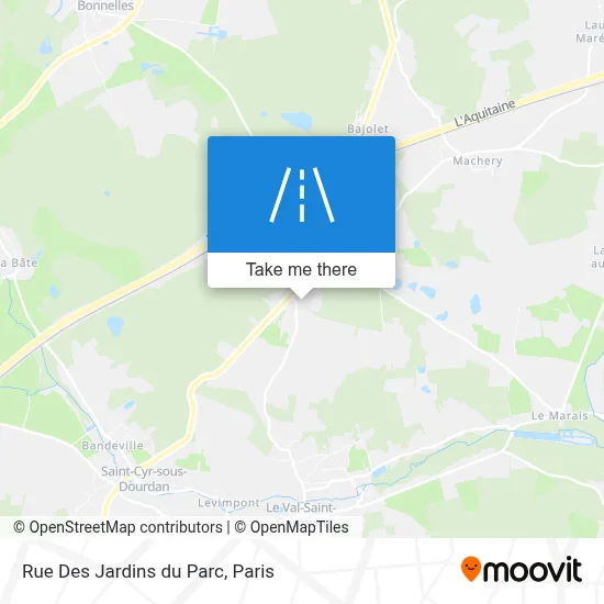 Rue Des Jardins du Parc map
