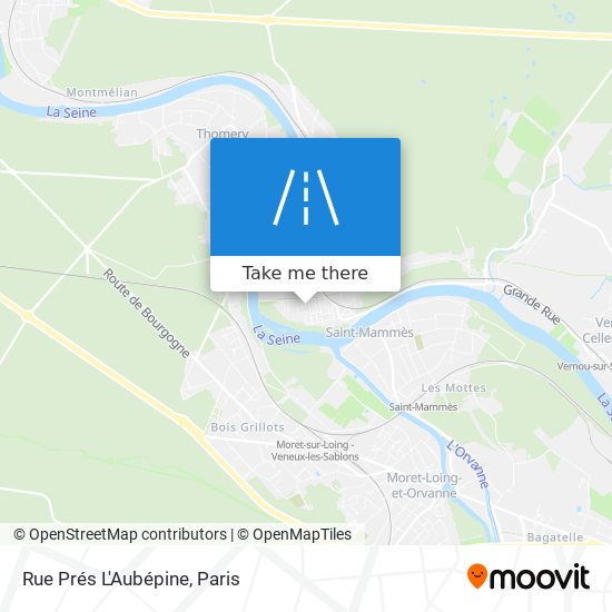 Mapa Rue Prés L'Aubépine