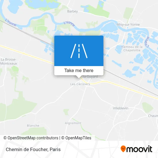 Chemin de Foucher map