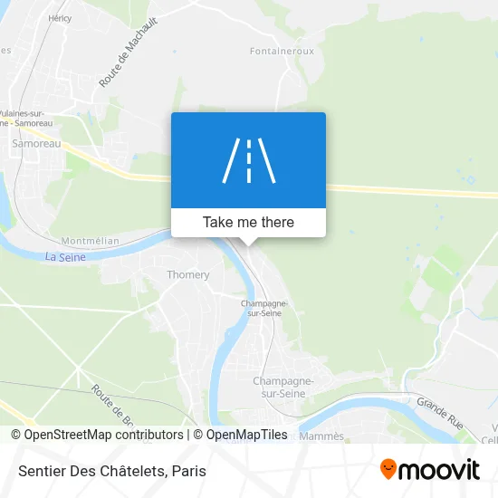 Sentier Des Châtelets map