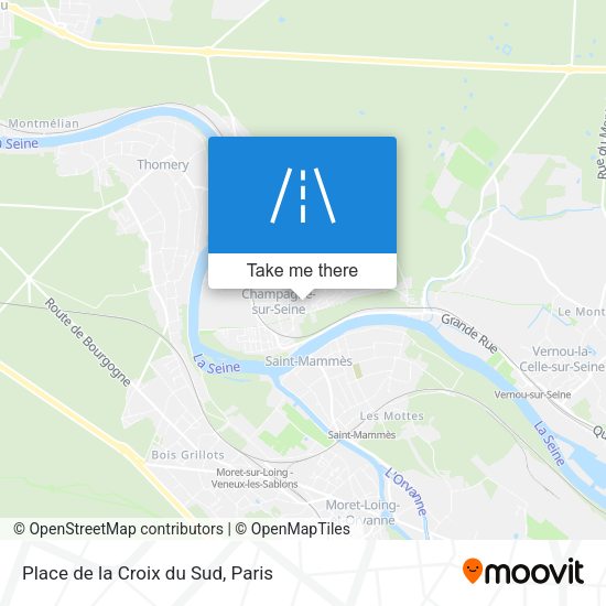 Place de la Croix du Sud map