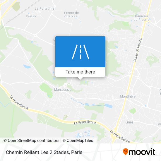 Chemin Reliant Les 2 Stades map
