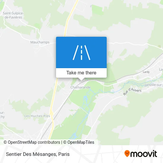 Sentier Des Mésanges map