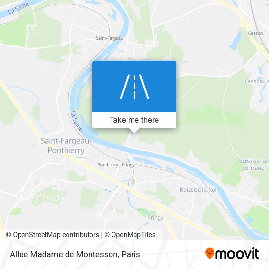 Allée Madame de Montesson map