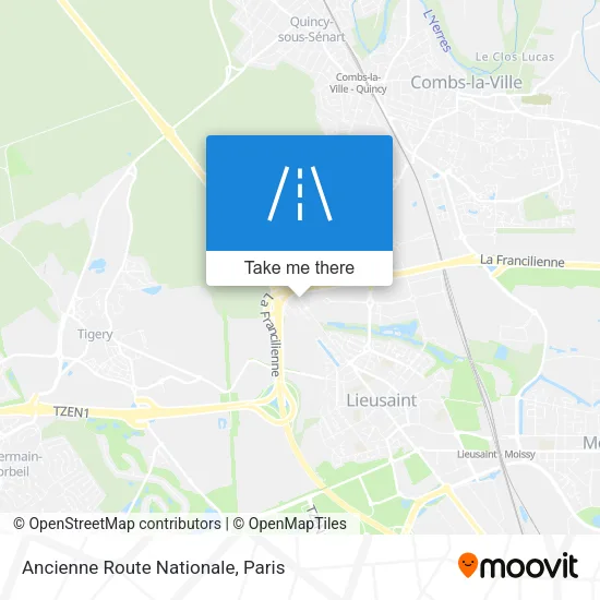 Ancienne Route Nationale map