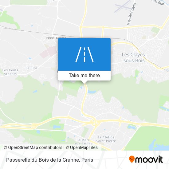 Passerelle du Bois de la Cranne map