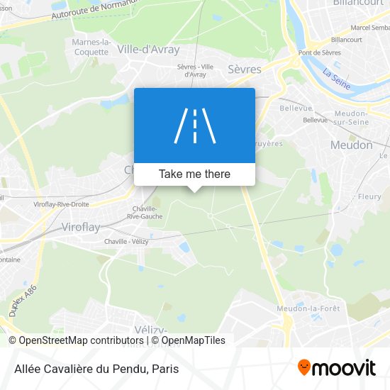 Allée Cavalière du Pendu map