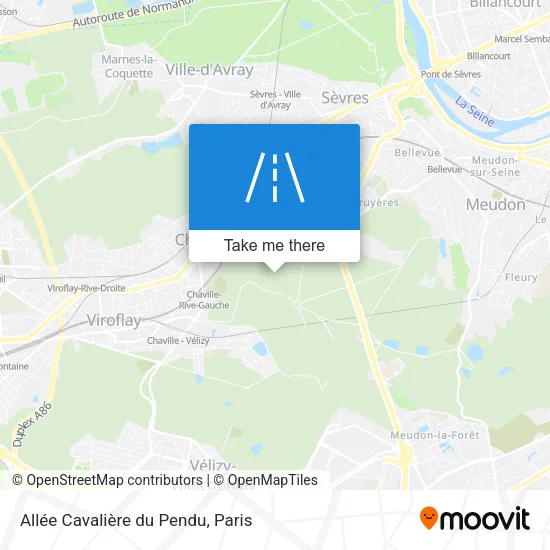 Allée Cavalière du Pendu map
