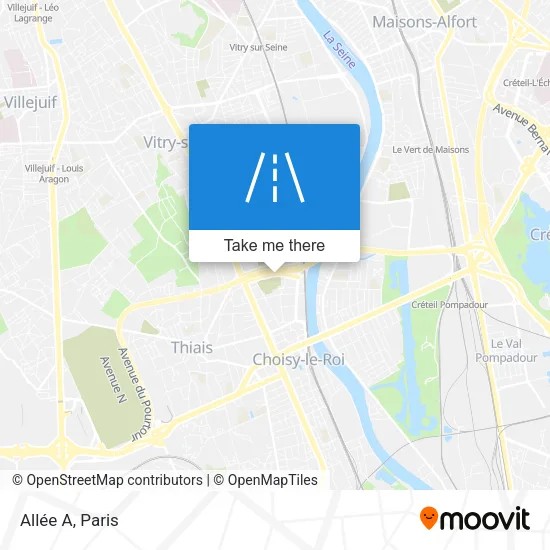 Allée A map