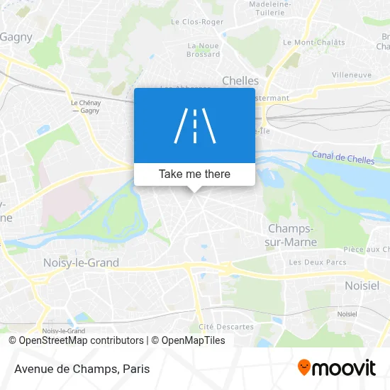 Avenue de Champs map