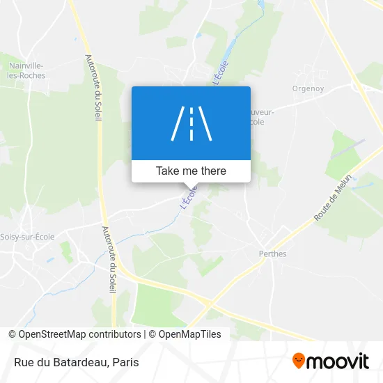 Rue du Batardeau map