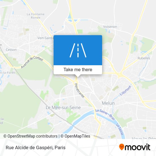 Rue Alcide de Gaspéri map