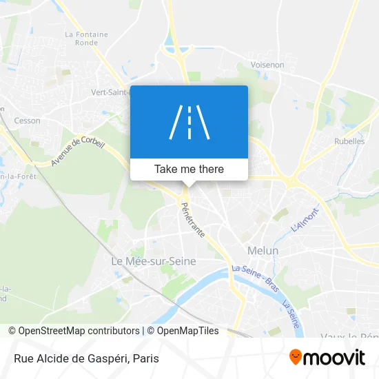 Rue Alcide de Gaspéri map