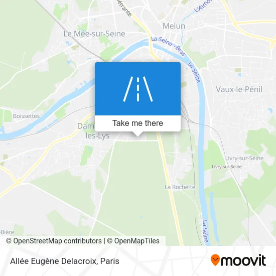 Allée Eugène Delacroix map