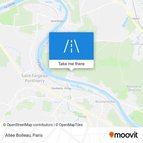 Mapa Allée Boileau