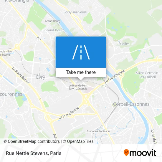 Rue Nettie Stevens map