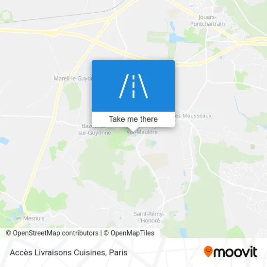 Accès Livraisons Cuisines map