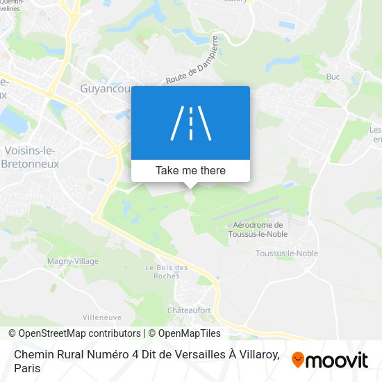 Chemin Rural Numéro 4 Dit de Versailles À Villaroy map