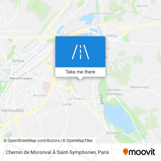 Chemin de Moronval À Saint-Symphorien map