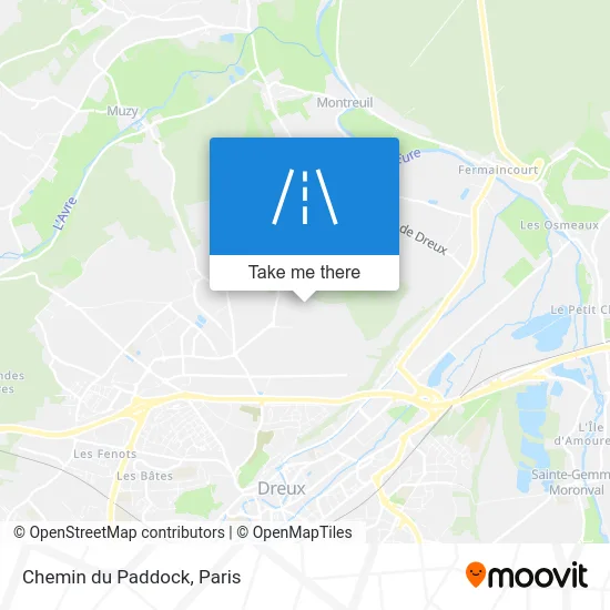 Chemin du Paddock map