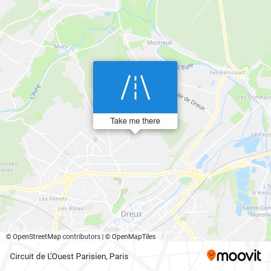 Circuit de L'Ouest Parisien map