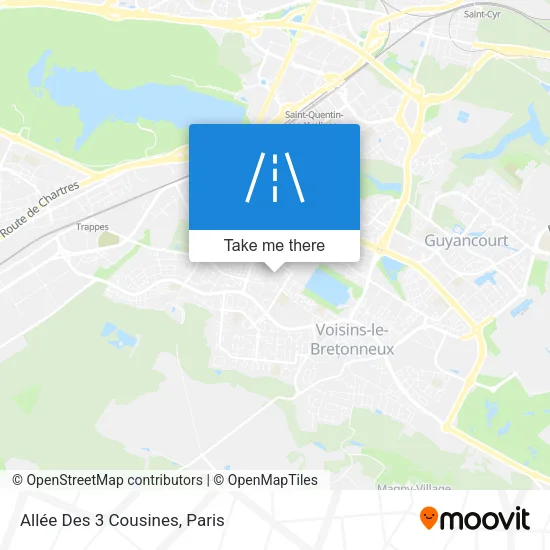 Allée Des 3 Cousines map