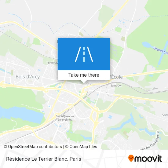 Résidence Le Terrier Blanc map