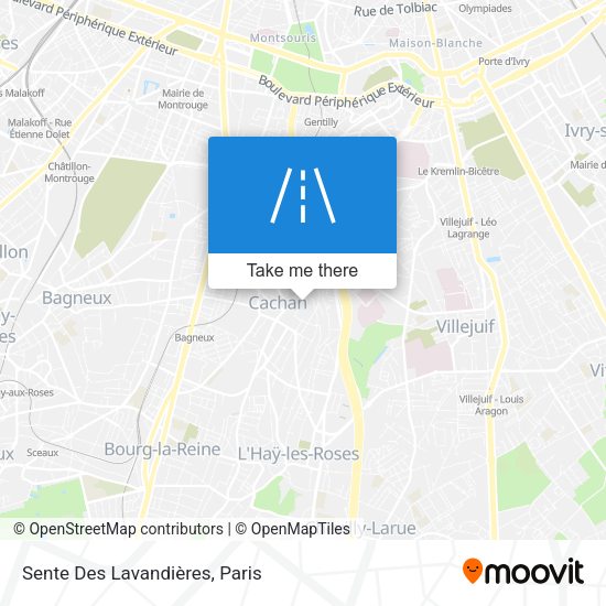 Sente Des Lavandières map