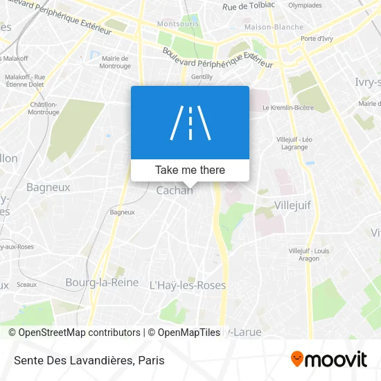 Sente Des Lavandières map