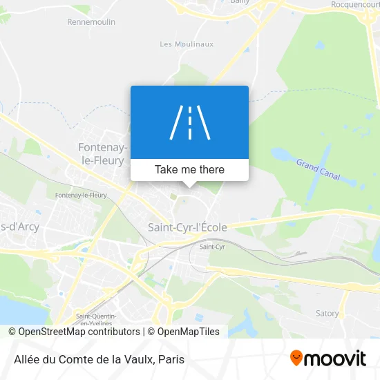 Allée du Comte de la Vaulx map