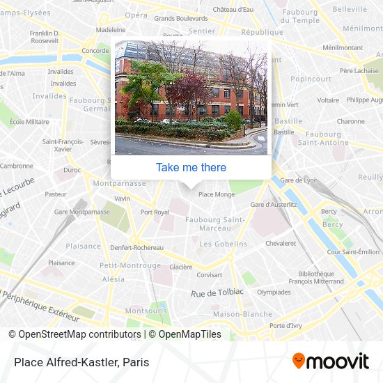 Place Alfred-Kastler map