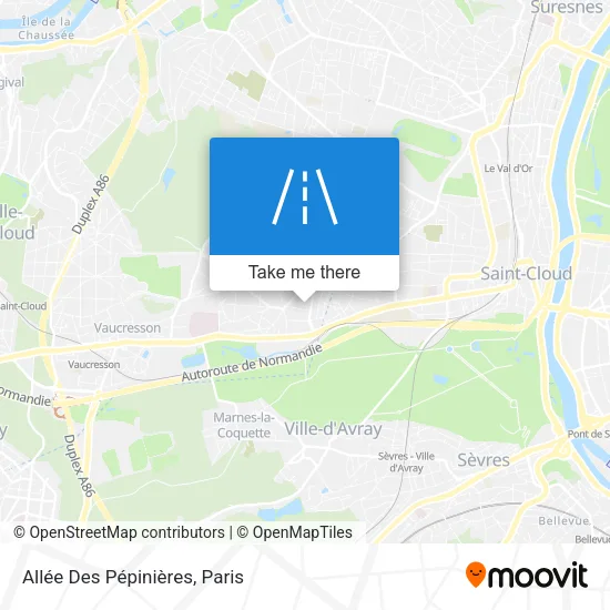 Allée Des Pépinières map