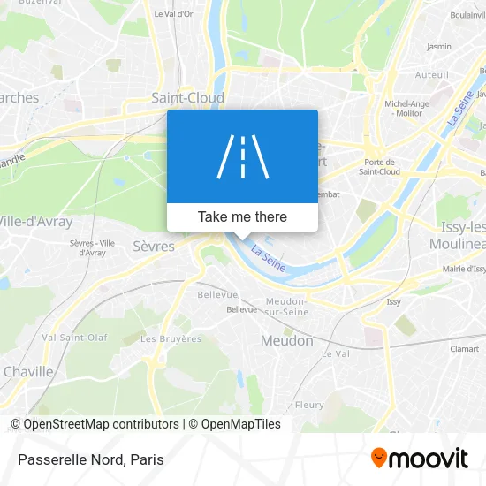 Passerelle Nord map