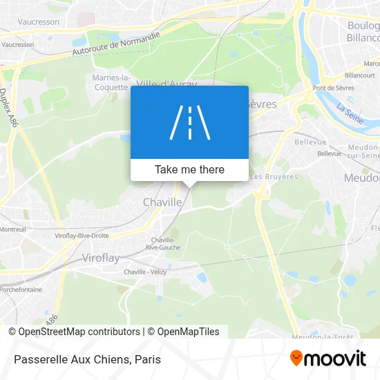 Passerelle Aux Chiens map