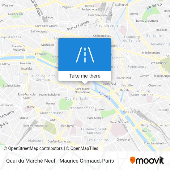 Quai du Marché Neuf - Maurice Grimaud map