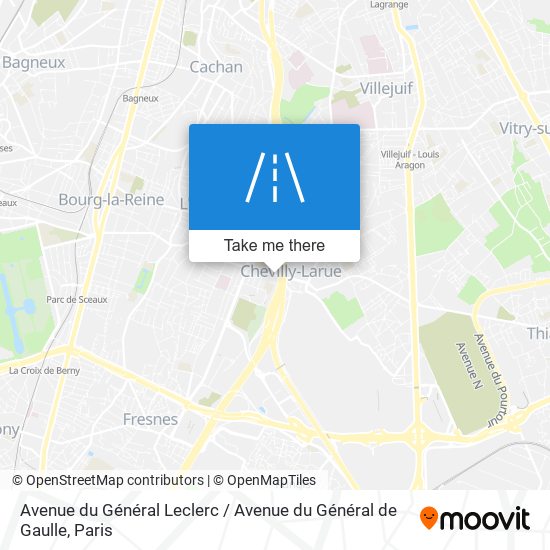 Mapa Avenue du Général Leclerc / Avenue du Général de Gaulle