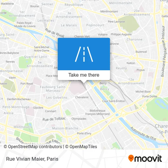 Rue Vivian Maier map