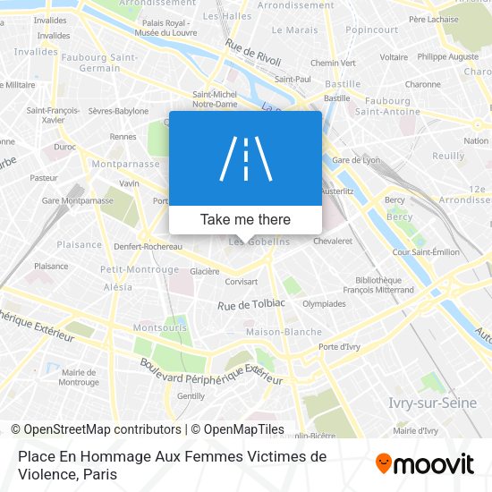 Place En Hommage Aux Femmes Victimes de Violence map