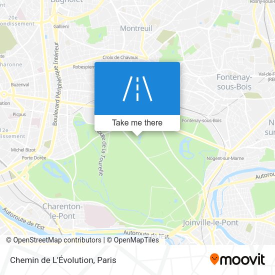 Chemin de L'Évolution map
