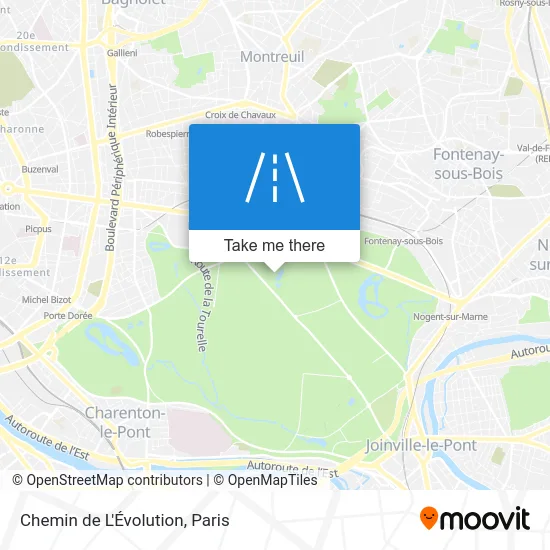 Chemin de L'Évolution map