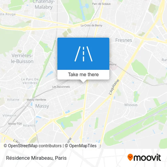 Résidence Mirabeau map