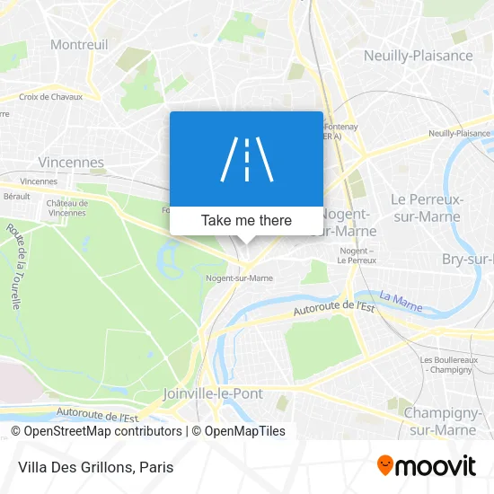 Villa Des Grillons map