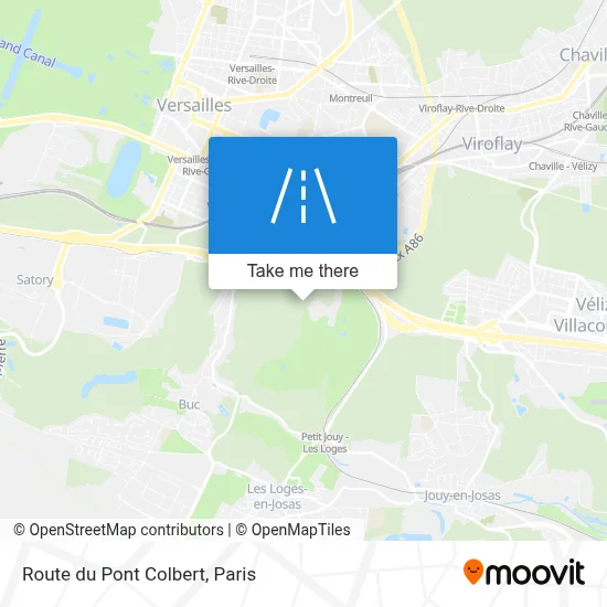 Route du Pont Colbert map