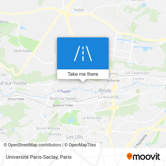 Université Paris-Saclay map