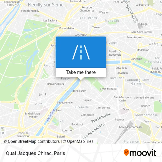 Quai Jacques Chirac map