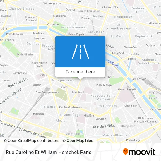Rue Caroline Et William Herschel map