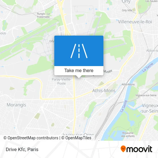 Drive Kfc map