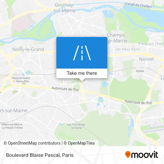 Boulevard Blaise Pascal map