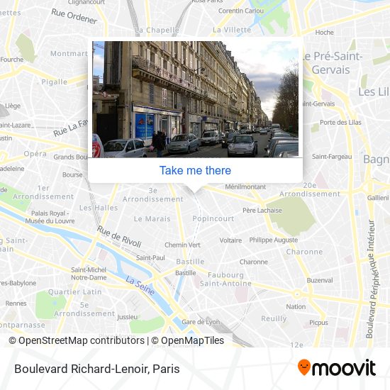 Boulevard Richard-Lenoir map