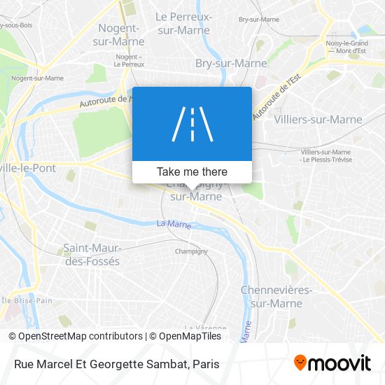 Mapa Rue Marcel Et Georgette Sambat